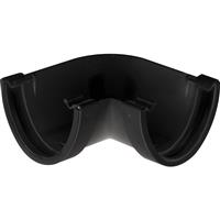 Aquaflow 120mm Hi-Cap Gutter Angle 90deg in Black PVCU