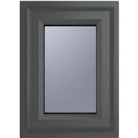 Crystal Casement uPVC Window Top Opening 440mm x 610mm Obscure Triple Glazed /White in Grey