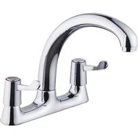 Ebb and Flo Ebb + Flo Contract Lever Deck Mixer Kitchen Tap in Chrome Rubber