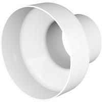 Airvent Straight Reducer 150mm to 120mm in White Hips