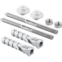 Rawlplug Sanitary Fixing Kit Basin Fixing (10 x 140mm) in Silver