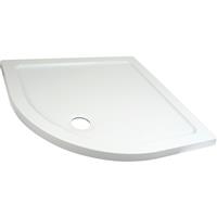 Resinlite Low Profile Quadrant Shower Tray 900 x 900mm in White Polymer Resin
