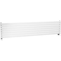 Ximax Bristol Single Horizontal Designer Radiator 410 x 1800mm 2754Btu in White Steel