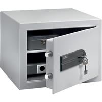 Burg-Wachter City-Line Key Locking Safe 20.6L in Grey Steel