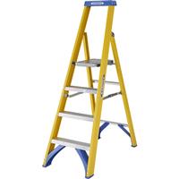 Werner Fibreglass Platform Stepladder 4 Tread Steel