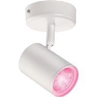 WiZ Smart LED Imageo Adjustable Spotlight 1 Light Colour in White Metal