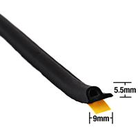 Stormguard EPDM Weatherstrip P Profile 100m in Black Rubber