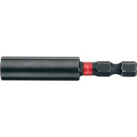 Milwaukee SHOCKWAVE Magnetic Bit Holder 60mm in Black Steel