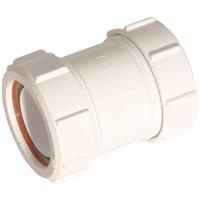 McAlpine Straight Connector 1 1/2" T28M in White