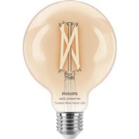 Philips WiZ LED Clear Filament Tunable White Smart Light Bulb G95 E27 7W