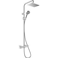 Hansgrohe Vernis Shape Thermostatic Bar Diverter Mixer Shower in Chrome Brass