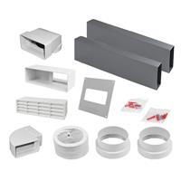 Airvent 204mm Flat Channel Cooker Hood Kit 3m in Grey