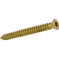 FandF Masonry Torx Frame Fixing Screw 7.5 x 132mm (10 Pack) in Yellow
