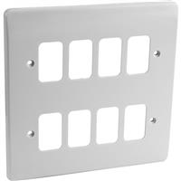 MK Grid Plus Frontplate 8 Gang