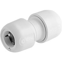 Hep2O Straight Connector 28mm in White Plastic