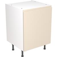Kitchen Kit Flatpack J-Pull Kitchen Cabinet Base Unit Ultra Matt 600mm in Cashmere MFC