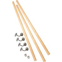 Rothley Wooden Handrail Kit 3.6m Pine in Natural New Zealand Pine