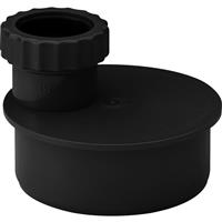 Aquaflow Single Waste Adaptor 40mm in Black