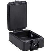 Burg-Wachter Fire Protected Cash / Document Box 300mm Black in Grey Plastic