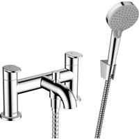 Hansgrohe Vernis Blend Taps Bath Shower Mixer in Chrome Brass