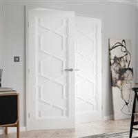 JB Kind Quartz Internal Door 35 x 1981 x 686mm in White Mdf