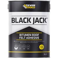 Sika Everbuild Jack Roofing Felt Adhesive 5L in black Bitumen
