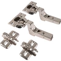 Blum Thick Profile Soft Close otion Concealed Hinge 95deg Inset (2 Pack) in Silver Steel