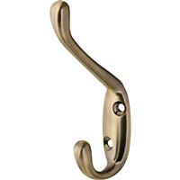 Hat & Coat Hook Antique in Brass