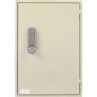 Codelocks Key Secure By Extra Security Key Cabinet with CL255K Mechanical Lock 50 Padlock Hooks in Light Grey Steel