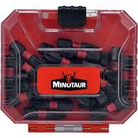 Minotaur Impact Driver Bit Set PZ2 (25 Pack) in Black Steel