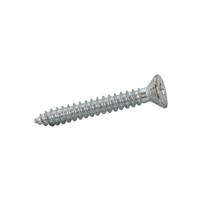 Unbranded Self Tapping Countersunk Pozi Screw 1" x 6 (200 Pack) in Silver Plastic