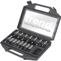 Trend 1/2" Router Cutter Starter Set 15 Piece (15 Piece) Plastic