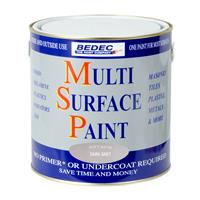 Bedec Multi Surface Paint Satin Dark 2.5L in Grey Plastic