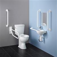 Armitage Shanks Doc M Assisted Living Washroom Pack With Raised Height Toilet in White