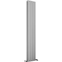 Ximax Oxford Duo Designer Radiator 1800 x 295mm 3003Btu in Silver Steel