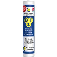 BT1 Ultimate Bathroom Adhesive & Sealant 290ml in White Plastic