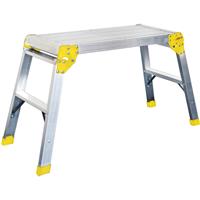 Werner Odd Job Platform 700mm x 390mm x 150mm in Chrome Aluminium