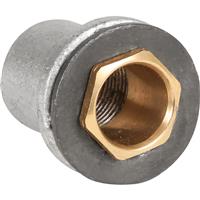 Deta Metal Conduit Flanged Coupler GV 20mm Galvanised in Silver