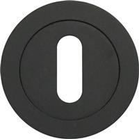 Stanza Std Profile Escutcheon Matt in Black Plastic