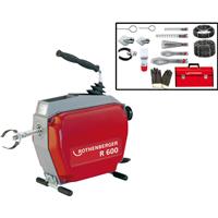 Rothenberger R600 110V Drain Cleaning Kit & Spiral Kit 16mm & 22mm