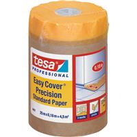 Tesa Professional 4401 Easy Cover Masking Paper 180mm x 25m in Yellow