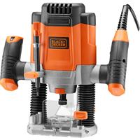 Black and Decker Black & Decker 1200W 1/4in Plunge Router +6 Bits 230V