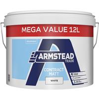 Armstead Trade Contract Matt Emulsion Paint 12L in White