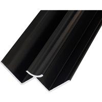 Mermaid Laminate Shower Wall Panel Trims Internal Corner in Black