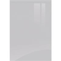 Kitchen Kit Flatpack J-Pull Super Gloss Sample in Light Grey