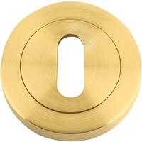 Stanza Standard Profile Escutcheon Brass in Favo Satin