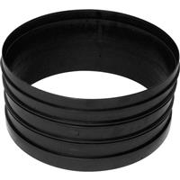 Aquaflow Small Inspection Chamber Riser 320mm x 160mm in Black