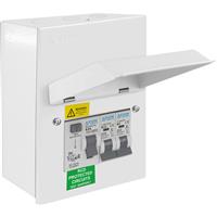 Axiom Garage Consumer Unit Type A 2 Way Steel