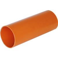 Aquaflow Underground Pipe 110mm 6m (2 x 3m) (2 Pack) in Terracotta Plastic
