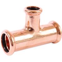 Made4Trade Press Fit Reducing Tee 22 x 22 x 15mm in Copper